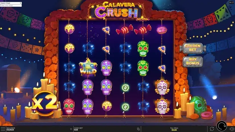 Calavera Crush slot screenshot 2