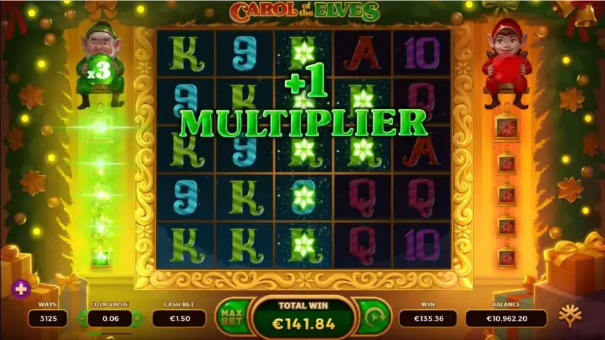 Carol of the Elves slot screenshot 3