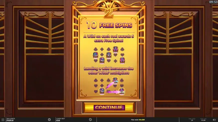 Cazino Zeppelin Reloaded slot screenshot 4