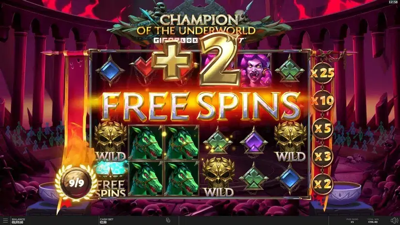 Champion of the Underworld slot screenshot 9
