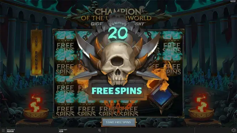 Champion of the Underworld slot screenshot 8