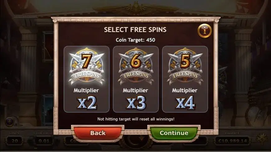 Champions of Rome slot screenshot 7