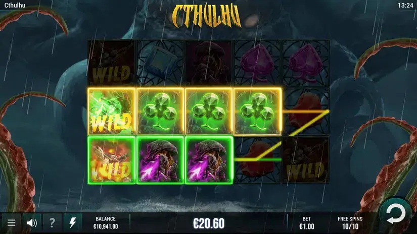 Cthulhu slot screenshot 