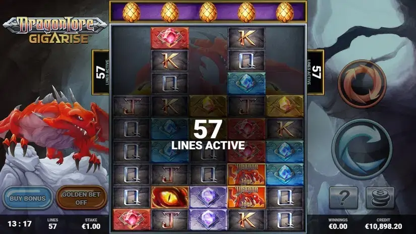 Dragon Lore Gigarise slot screenshot 2