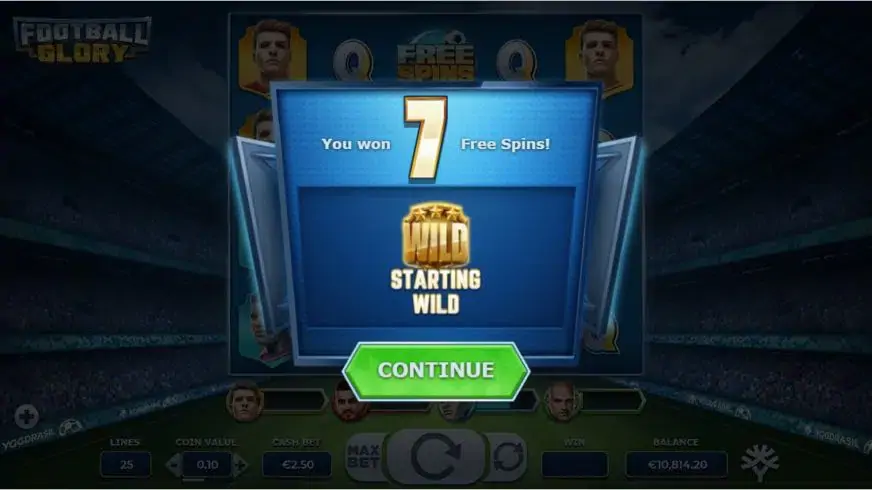 Football Glory slot screenshot 3