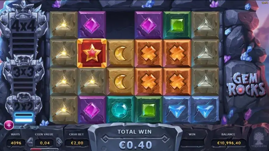 Gem Rocks slot screenshot 1