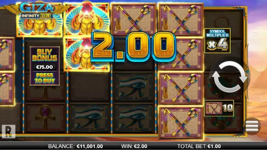 Giza Infinity Reels slot screenshot 2