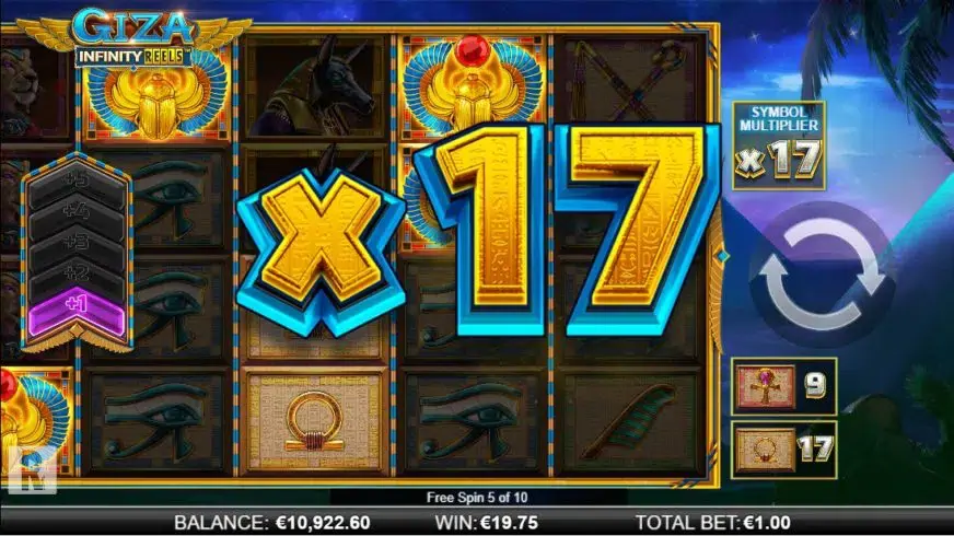 Giza Infinity Reels slot screenshot 4