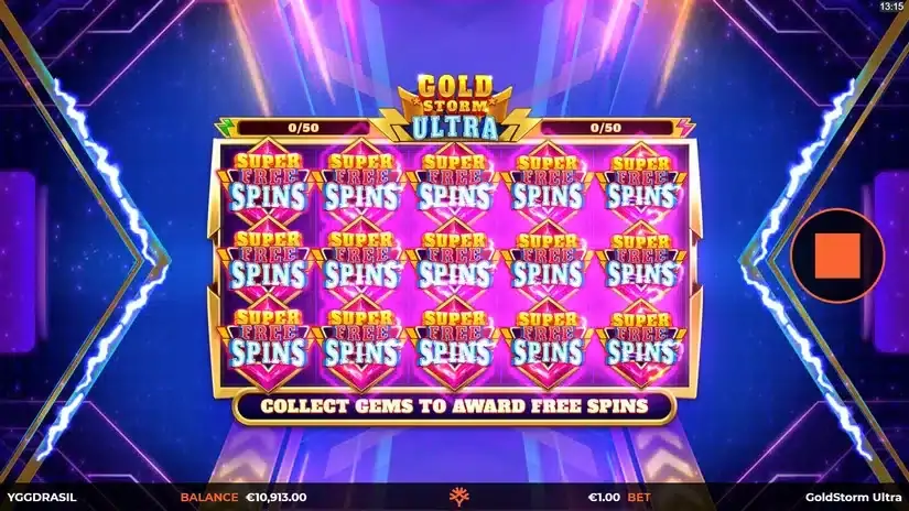 Goldstorm Ultra slot screenshot 2