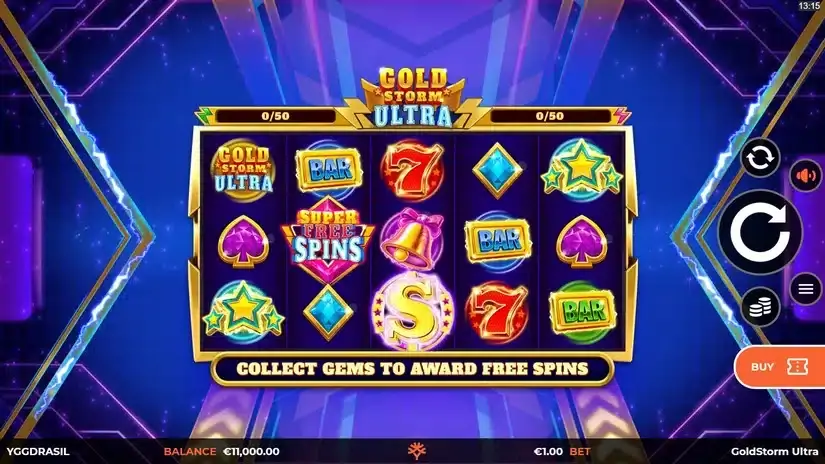 Goldstorm Ultra slot screenshot 