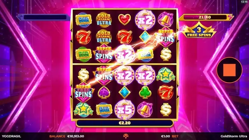 Goldstorm Ultra slot screenshot 