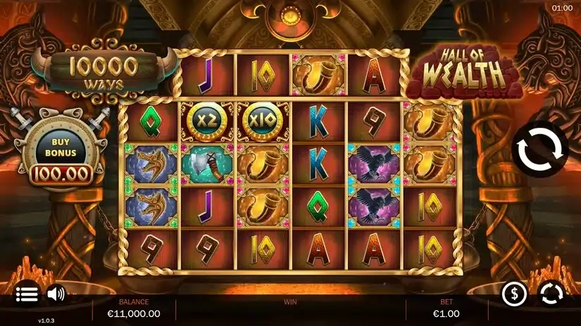 Hall of Wealth slot screenshot 1