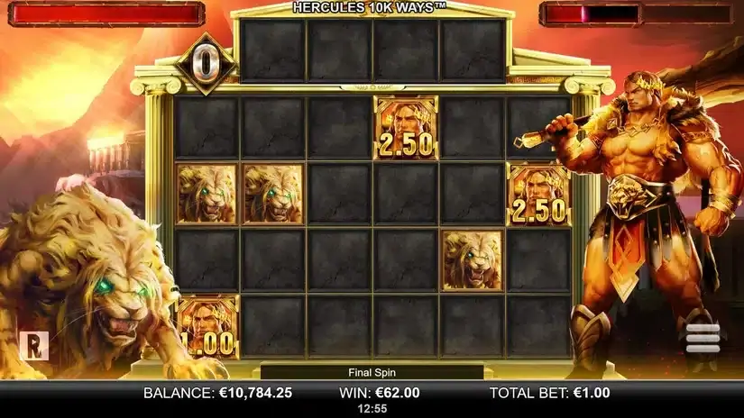 Hercules 10k Ways slot screenshot 