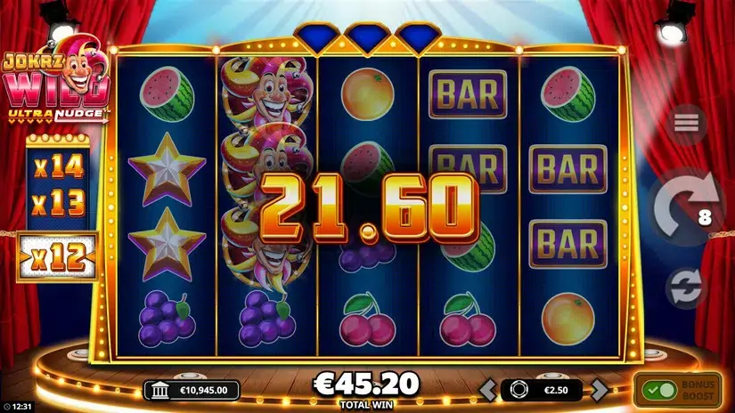 Jokrz Wild Ultranudge slot screenshot 7