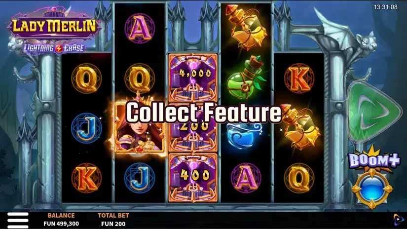 Lady Merlin Lightning Chase slot screenshot 1