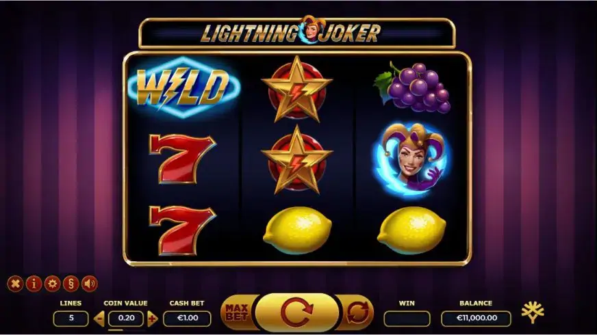 Lightning Joker slot screenshot