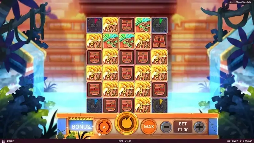 Mayan Waterfalls slot screenshot 
