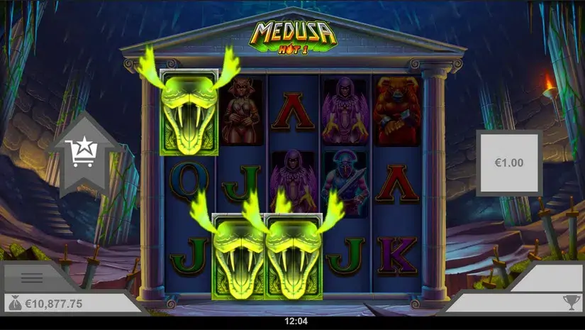 Medusa Hot 1 slot screenshot 4