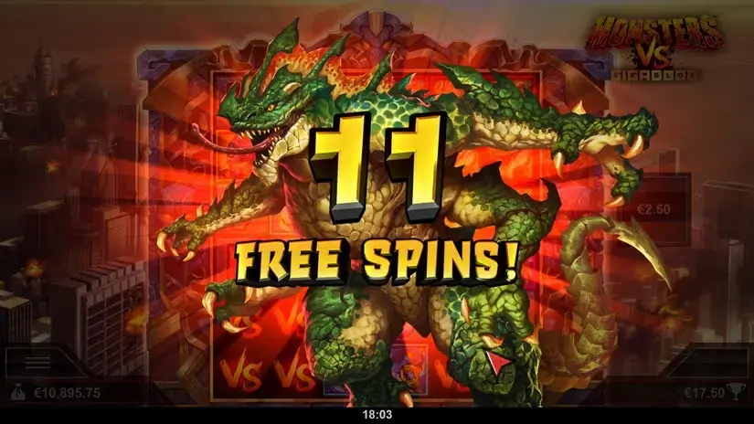Monsters vs Gigablox slot screenshot 4