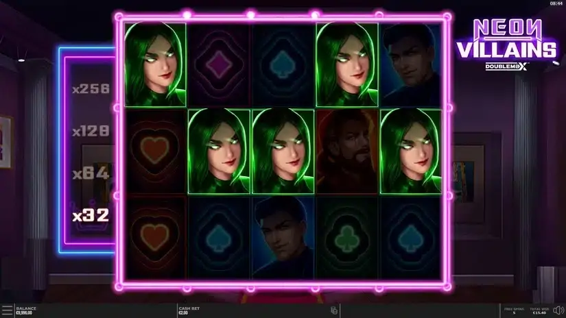 Neon Villains slot screenshot 5