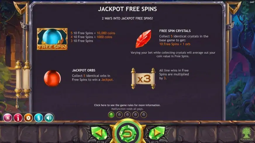 Ozwin’s Jackpots slot screenshot 