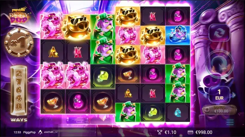 PiggyPop slot screenshot 2