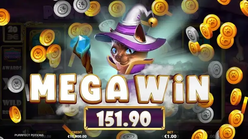 Purrfect Potions slot screenshot 