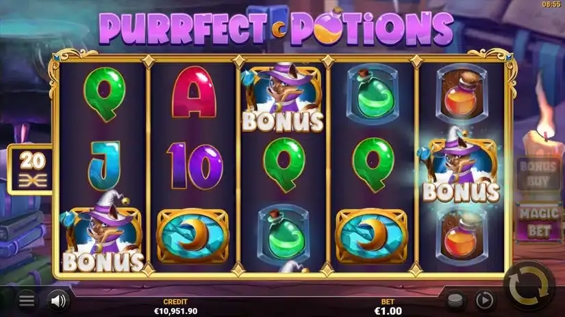 Purrfect Potions slot screenshot 2