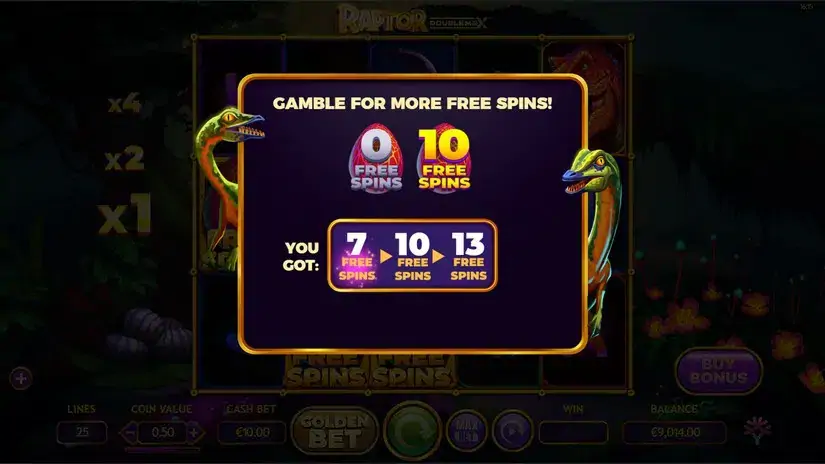 Raptor Doublemax slot screenshot 5