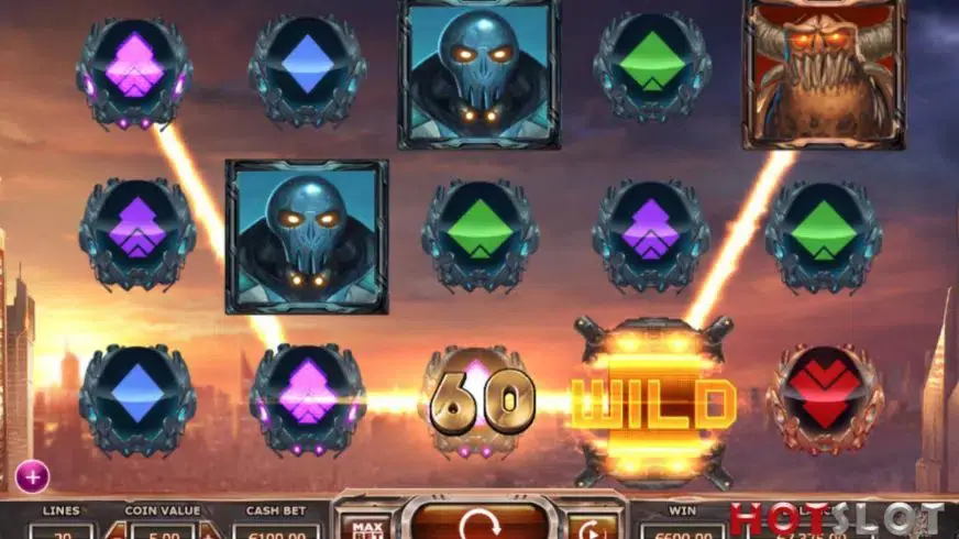 Super Heroes slot screenshot 3