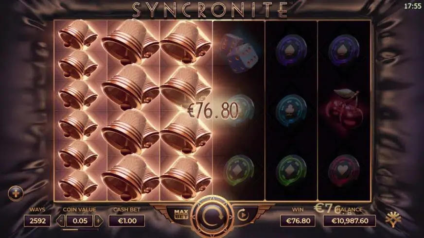 Syncronite Splitz slot screenshot 5