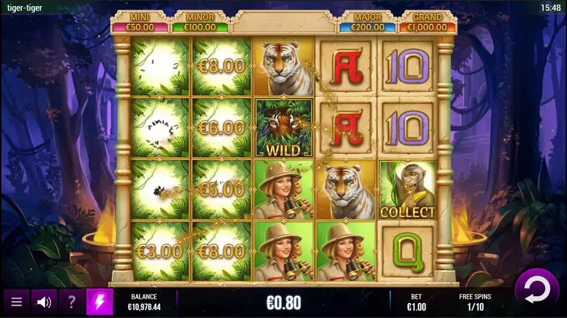 Tiger Tiger Wild Life slot screenshot 7