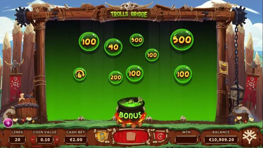 Trolls Bridge slot screenshot 3