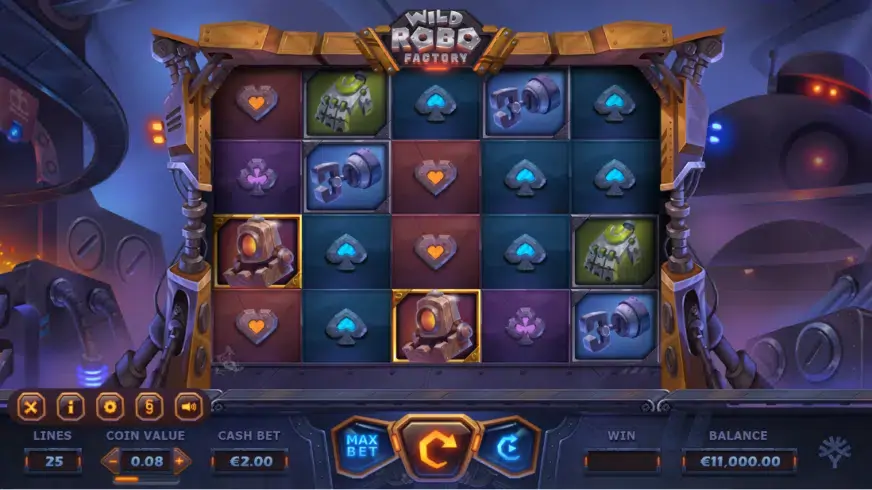 Wild Robo Factory slot screenshot 1