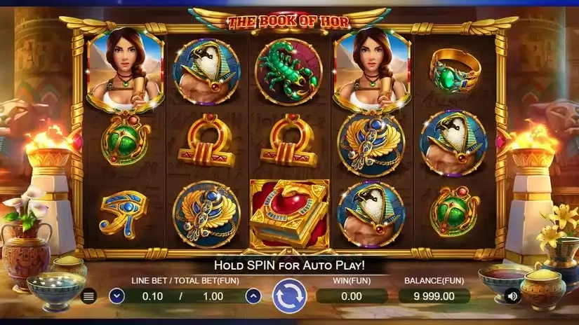 Book Of Hor slot screenshot 1