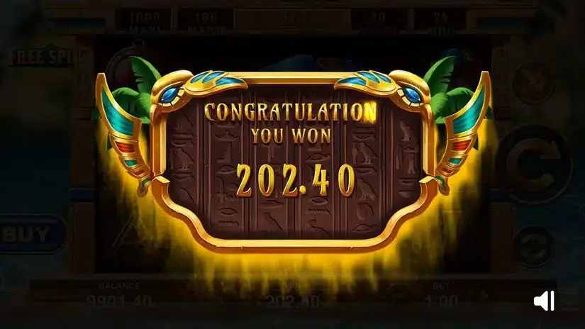 Egypt Sun Deluxe slot screenshot 