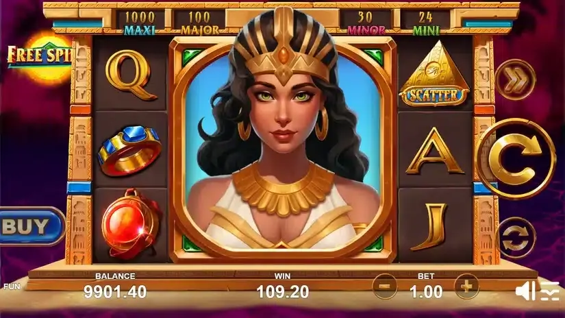 Egypt Sun Deluxe slot screenshot 4