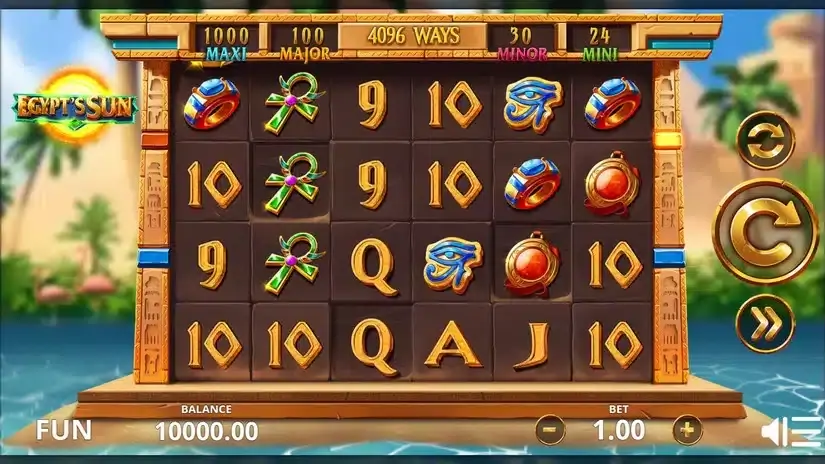 Egypt’s Sun slot screenshot 
