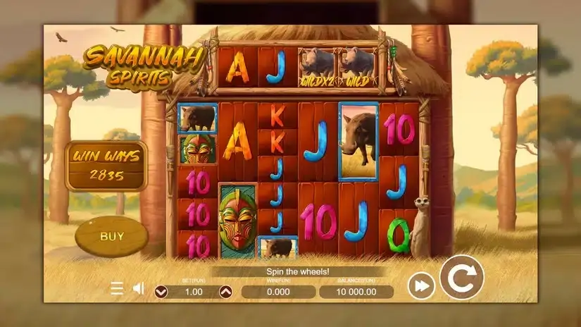 Savannah Spirits slot screenshot 1