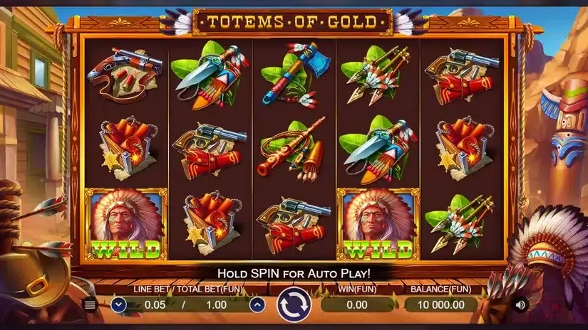 Totems Of Gold slot screenshot 1