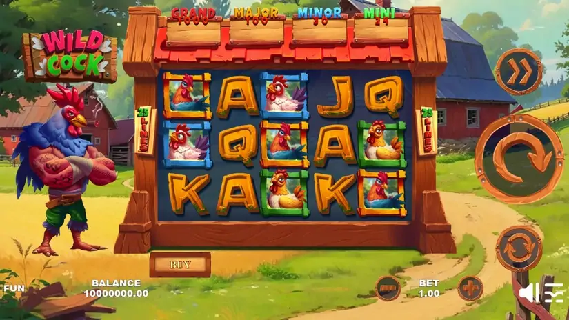 Wild Cock slot screenshot 1